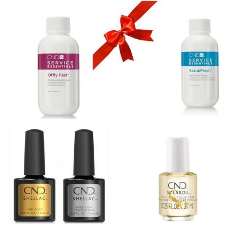 Kit cnd shellac - shellac, +