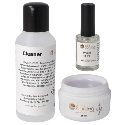 Set unghie con gel - gel, fibra